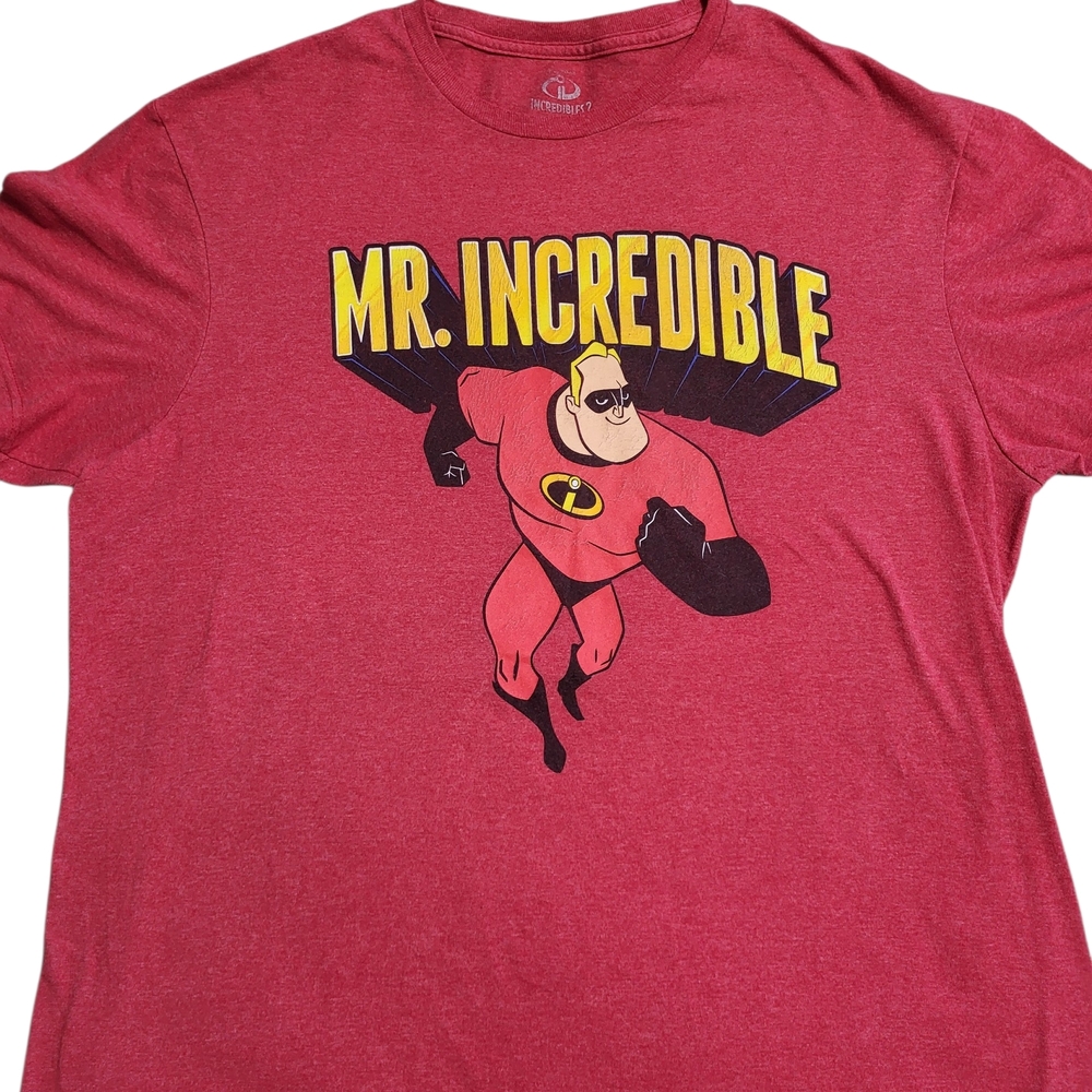 Disney Mr. Incredible Red Graphic Short Sleeve Tee